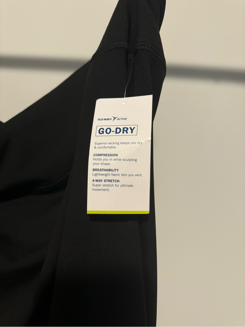 NWT Old Navy Active Elevate Go-Dry Compression Leggings